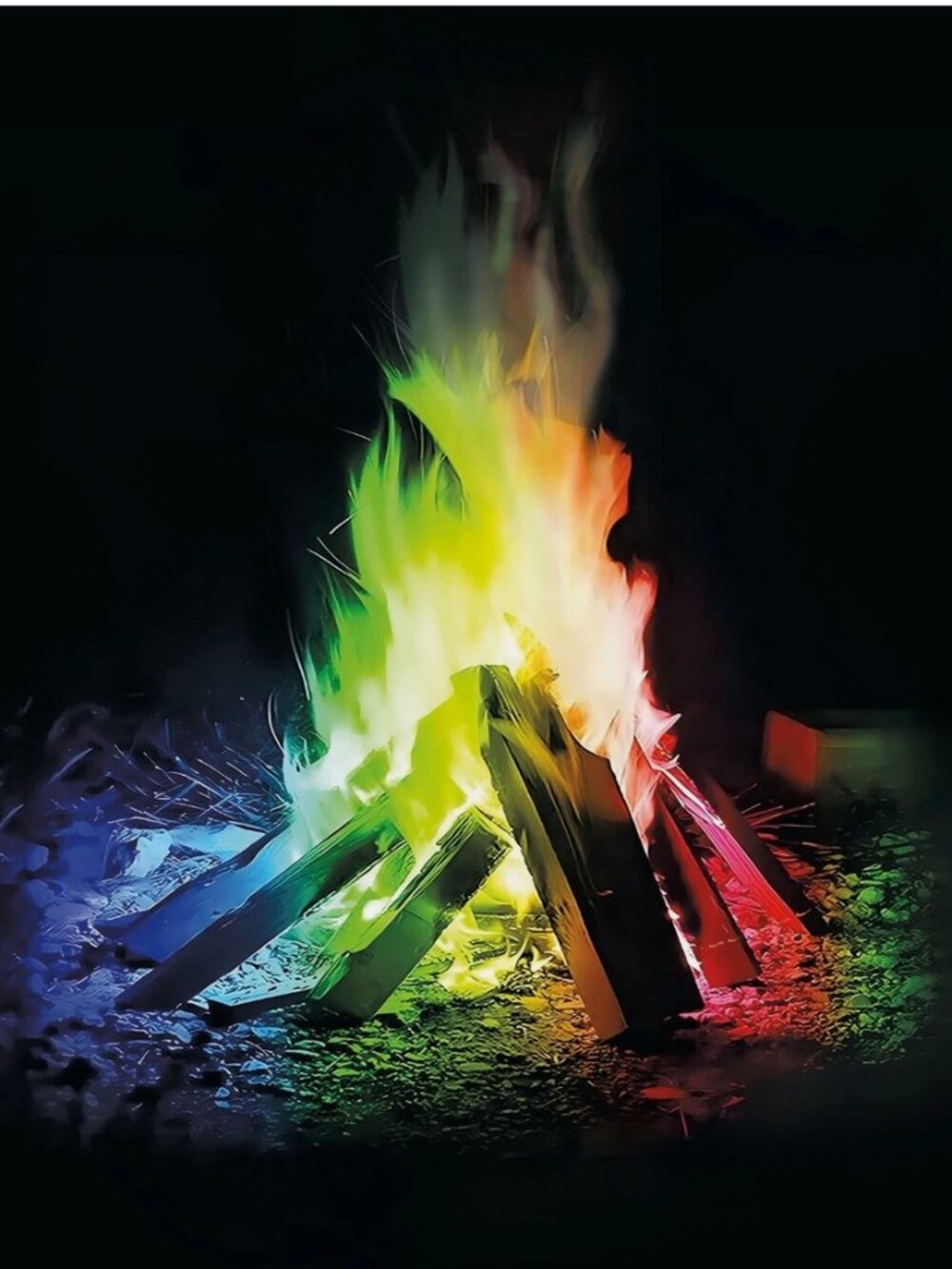 GoFire Color Flames 25 Pack New Sealed Campfire Fireplace Fire Pit